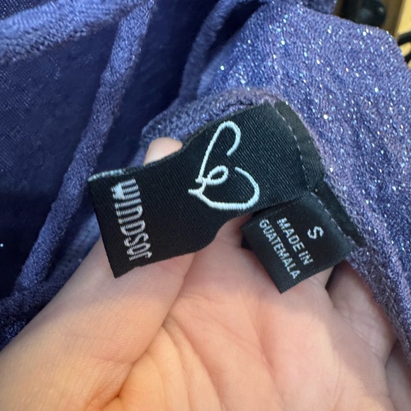 Windsor Purple Backless Dress - Picture 3 of 3